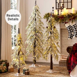The Lakeside Collection Lighted Alphine Christmas Trees - 3 1/2-Ft. - 1 of 4