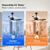 YUHAO 42 Inch Smart Integrated Dimmable LED Modern and Contemporary Ceiling Fan with Light,3 ABS Blades ,Works with Alexa and Google Assistant - 4 of 4