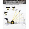 Heavy-Duty Snow Shovel with Wheels, 5-Position Adjustable Blade & Handle, 29/36 Inch Galvanized Steel Snow Pusher for Driveway and Yard - 2 of 4
