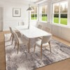 Area Rugs for Living Room Bedroom, Modern Abstract Machine Washable Rug, Low Pile Floor Carpet with Non Slip Backing - 2 of 4
