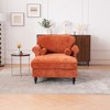 43.3''W Chenille Oversized Chaise Lounge Armchair with Wide Seat, Lazy Sleeper, and Rubber Wood Legs for Living Room and Bedroom - 3 of 4