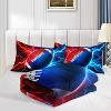 Rugby Comforter Set Full Size – 3Pcs Red Blue American Football Bedding, Sports Theme Quilt Set for Boys Kids Adults with 2 Pillowcases - 4 of 4