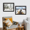 2- Piece Vignette Sleigh Bells Ring Black Framed Wall Art for Living Room, Bedroom Wall Art Print for Home Decor by Billy Jacobs - 2 of 4