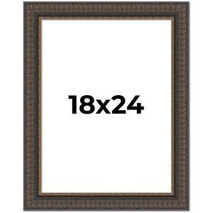 PosterPalooza | Museum Brown Picture Frame - UV Acrylic, Foam Board Backing, Hanging Hardware - 1 of 4
