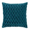 Chanasya Gem Pleated Textured Velvet Throw Pillow Cover - 2-Piece Set - 4 of 4