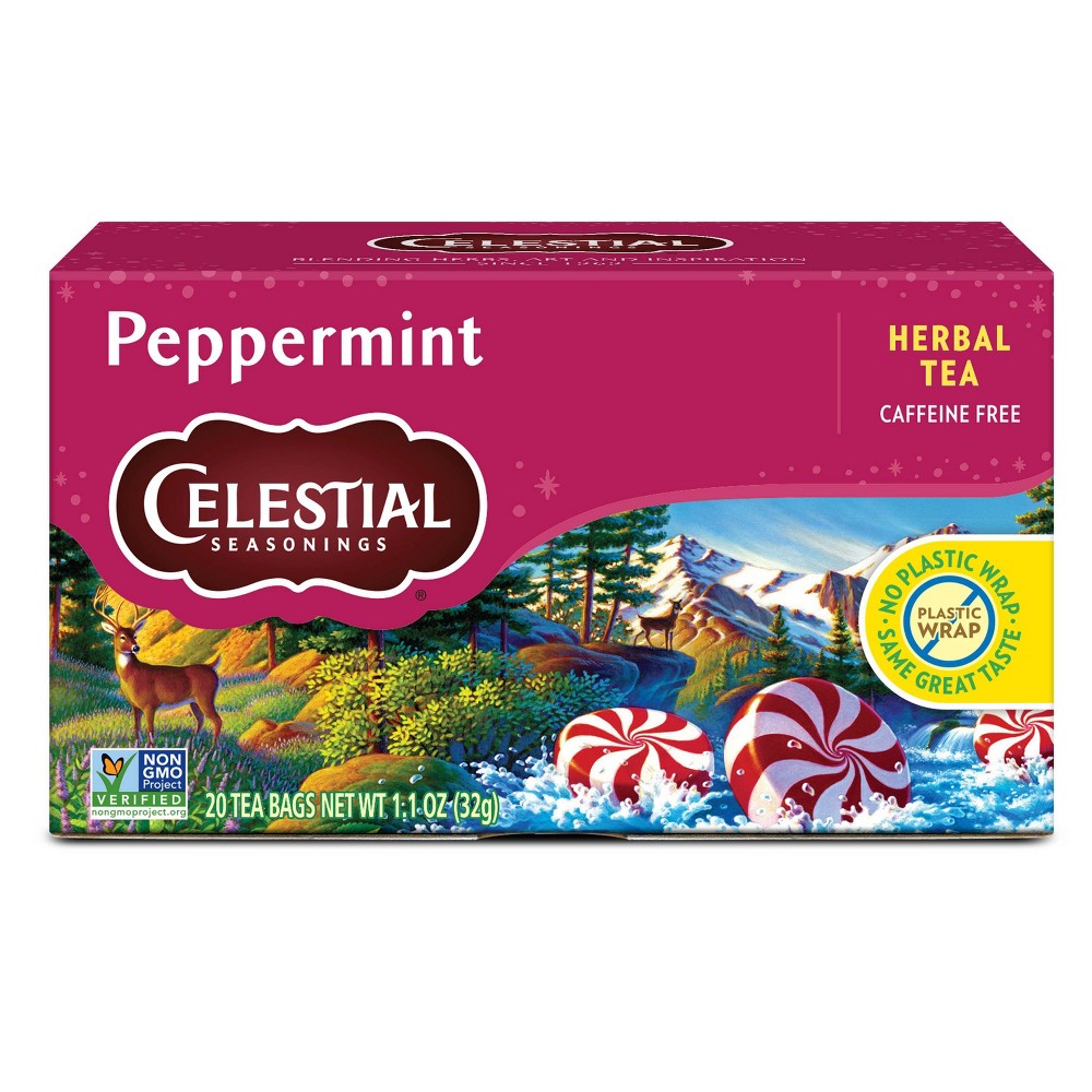 UPC 070734000089 product image for Celestial Seasonings Caffeine Free Peppermint Herbal Tea - 20ct | upcitemdb.com