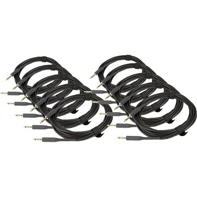 Musician's Gear Professional Cable 10 Feet 10-Pack