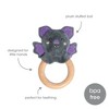 Pearhead Bat Halloween Plush Wooden Teether Baby Toy - 0m+ - 2 of 4