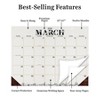 TF Publishing 22.5"x17.5" 2026 Floral Large Desk Pad Monthly Blotter Calendar - 3 of 4