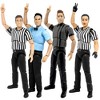 Set of Four Ultimate Referees With Deluxe Articulation for WWE & AEW Wrestling Action Figures: Dark Gray, Male, Female & Classic - 2 of 4