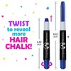 Original Stationery 10-Piece Hair Chalks Set for Girls, Easy to Use Temporary Hair Color Pens, Washable, Metallic Colors, Ideal Holiday Gift - 2 of 4