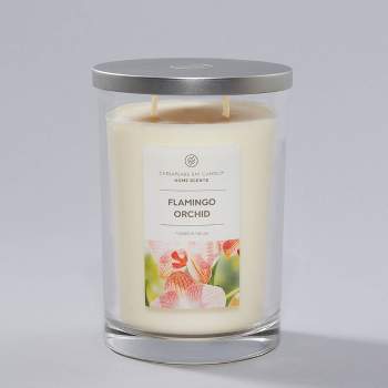 19oz 2 Wick Jar Candle Flamingo Orchid - Home Scents by Chesapeake Bay Candle