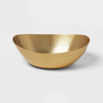 Metal Oval Serving Bowl Brass - Threshold™