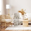 Americanflat 100% Cotton Throw Blanket - 50x60 - All Seasons Neutral Lightweight Cozy Soft Throws Blanket. - Available in a variety of Colors - 2 of 4