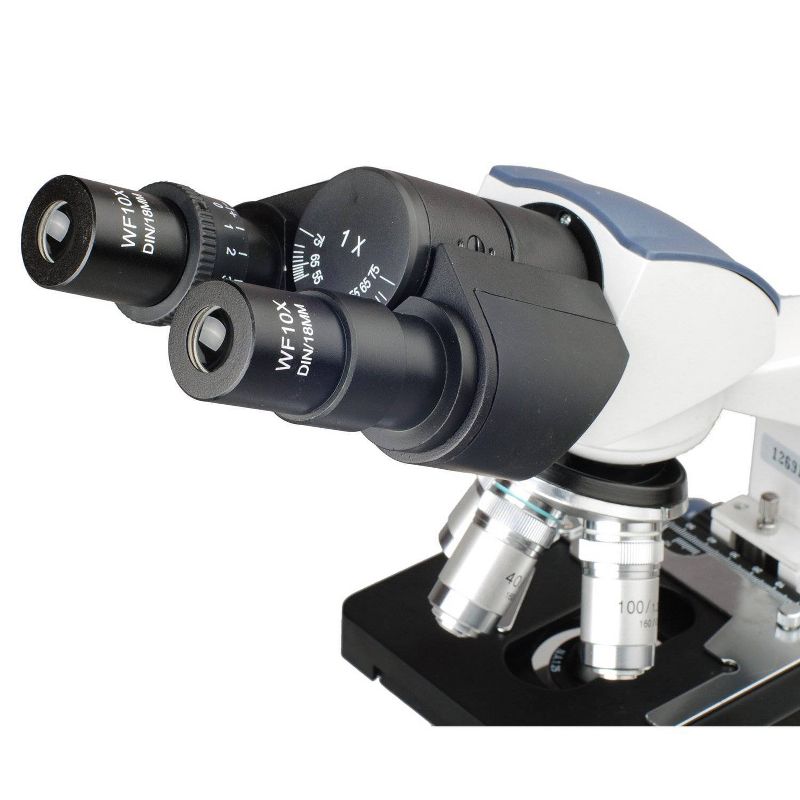 40X to 2500X Binocular Compound Microscope with Digital Camera and Interactive Software - AmScope, 4 of 10