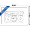 Trends International LINE AND BRUSH - Continuous Line Boombox Framed Wall Poster Prints - 3 of 4