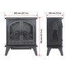 NAYSAYE Indoor Fireplace Fireplace Stove with Realistic Flame for Living Room, Black, 23.7"*12"*27.5" - 4 of 4