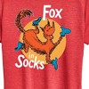 Women's - Dr. Seuss - Fox In Socks Jumping Short Sleeve Graphic T-Shirt - 2 of 4