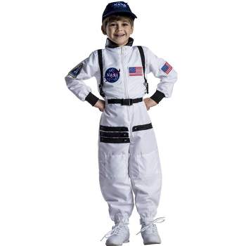 Dress Up America Astronaut Costume for Toddlers–NASA White Spacesuit
