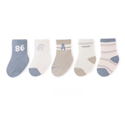 MyKids-USA Autumn Cartoon Print Pattern Baby Socks