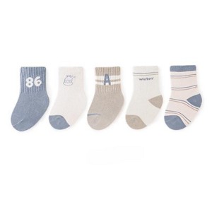 MyKids-USA Autumn Cartoon Print Pattern Baby Socks - 1 of 4