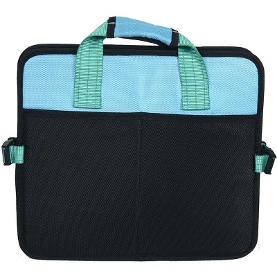 Small Blue Folding Travel Pet Bed with Nylon Handle