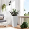 Wooakway Outdoor/Indoor/Decor/Garden Large Tall Metal Planter Pots Planter Boxes Cachepots Nursery Pots - 4 of 4