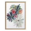 Kate and Laurel Blake Flowers on Glass 2 Whole Flowers Framed Printed Art by Jessi Raulet of Ettavee, 18x24, Natural - 2 of 4