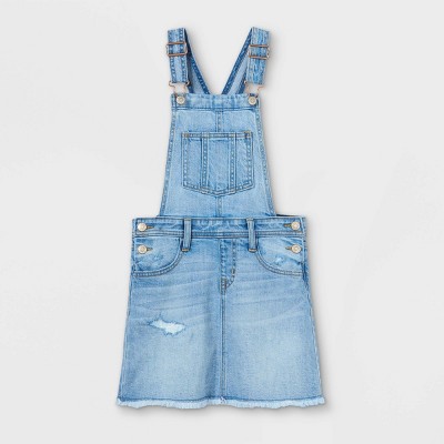 Girls' Jean Skirtall - Cat & Jack™ Light Wash XS