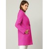 INSPIRE CHIC Women's Regular Fit Notched Lapel Long Sleeve Buttoned Classic Coat - 4 of 4