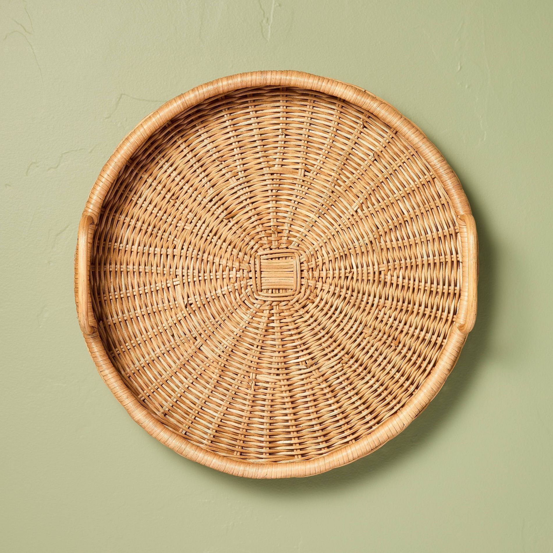 18" Round Rattan Decorative Tray - Hearth & Hand™ with Magnolia