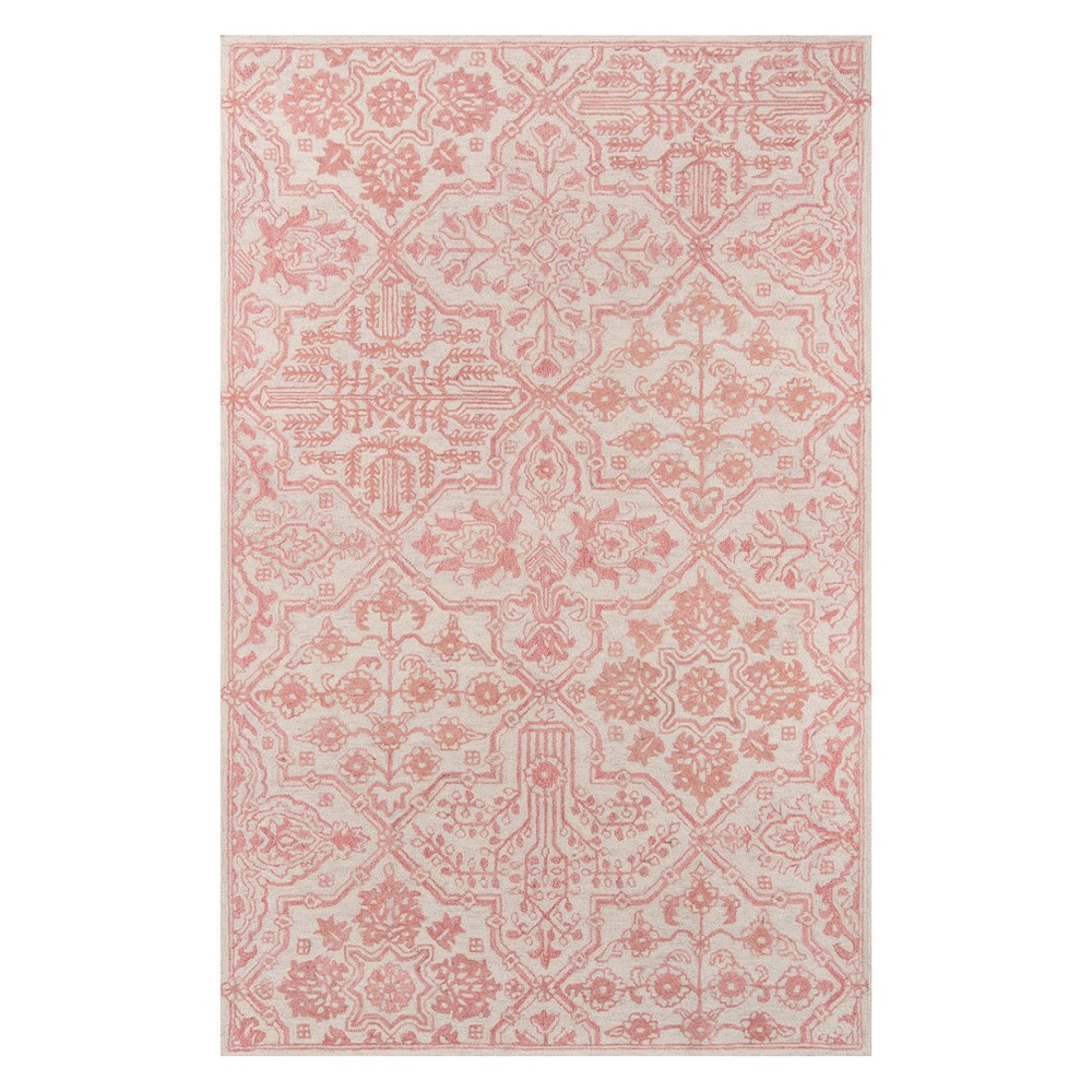 2'x3' Geometric Tufted Accent Rug Pink - Momeni