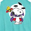 - Peanuts - Snoopy Woodstock Vampire Graphic Sleeveless Aline Dress - 2 of 4