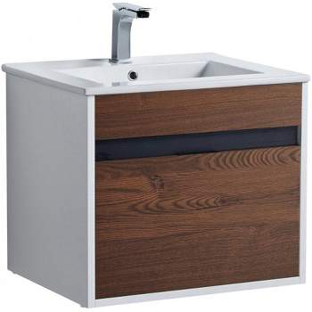 Fine Fixtures - Wall Mount Bathroom Vanity and Sink, Knob Free Design - Alpine Collection
