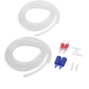 Unique Bargains Aquarium Air pump Accessories Set Air Stones Check Valves Airline and Connectors - 1 of 3
