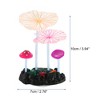 Unique Bargains Fluorescence Floating Glowing Silicone Artificial Lotus Leaves for Fish Tank Multicolor - 4 of 4