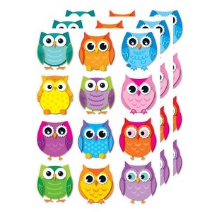 Carson-Dellosa Carson Dellosa Education Colorful Owls Cut-Outs 36 Per Pack 3 Packs CD-120107-3 - 1 of 2