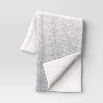 Reversible Ombre Cozy Feathery Knit Throw Blanket - Threshold™