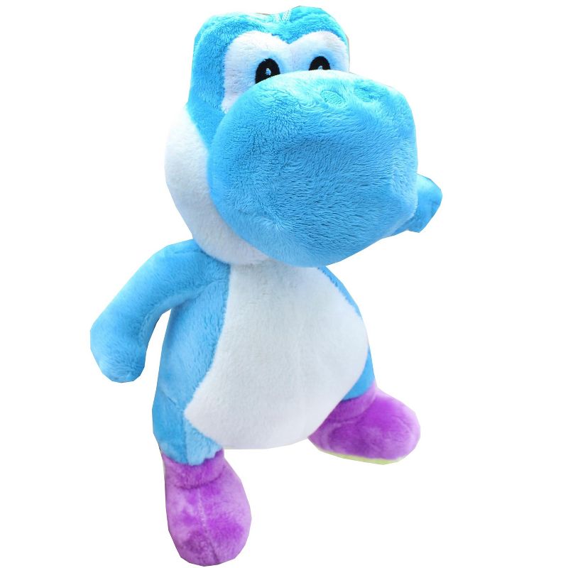 Johnny's Toys Super Mario 10.5 Inch Character Plush | Blue Yoshi, 1 of 2