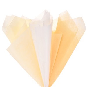 Unique Bargains Cotton Floral Translucent Gift Wrap Paper 60 Pcs - 1 of 4