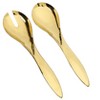 Classic Touch Set of 2 Shiny Gold Salad Servers - 2 of 3