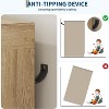 43.3'' H Armoire Wardrobe Closet with 4 Drawers and Hanging Rod, Multifunctional Wood Dresser with Storage Closet - 2 of 4