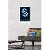 Trends International NHL Seattle Kraken - Logo 21 Framed Wall Poster Prints - 2 of 4
