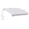 Sapphtopaz 10' x 8' Retractable Awning Manual Patio Awnings Sunshade Shelter UV & Water-Resistant with Manual Crank Handle - 4 of 4