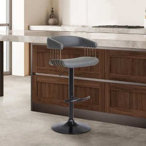 Calista Upholstered Adjustable Barstool - 1 of 4