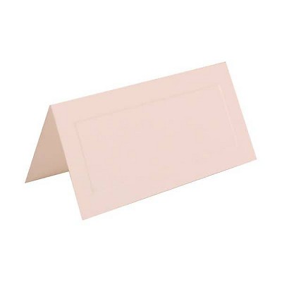 JAM Paper Wedding Table Place Cards 2x4 1/4 w/Embossed Border Placecards 312125232