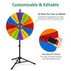WinSpin 24" DIY Modular Prize Wheel 12 Slots with Floor Stand Height Adjustable for Carnival Spinner Game Events School - 3 of 4