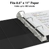 Staples Standard 2" 3-Ring View Binder Black (26443-CC) 82647 - 3 of 4