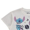 Ladies Lilo and Stitch Shirt - Ladies Classic Lilo and Stitch Fashion Tee - Disney Lilo and Stitch Short Sleeve Skimmer Crop Top Tee - 3 of 4