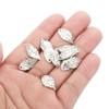 Unique Bargains Metal Bulk Leaf Pendants for Jewelry Making Bracelet Necklace 50 Pcs - 2 of 4